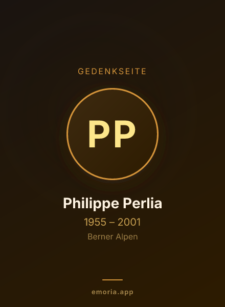 Gedenkportrait von Philippe Perlia