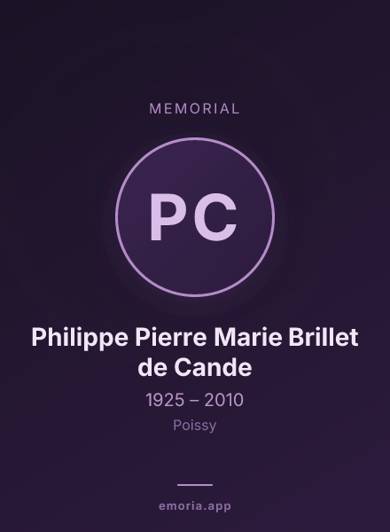 Memorial portrait of Philippe Pierre Marie Brillet de Cande