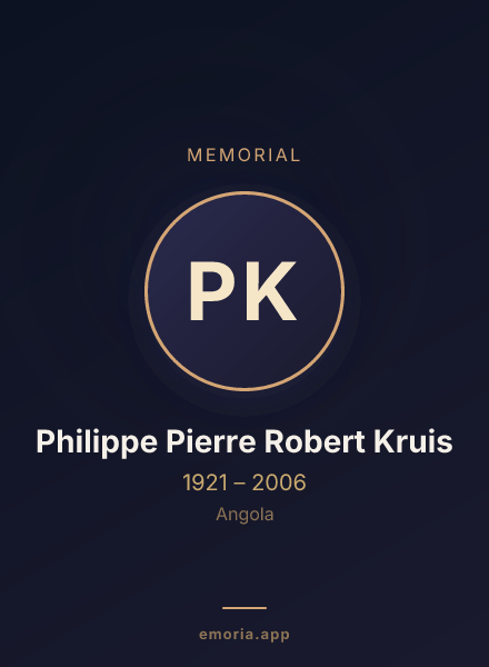 Memorial portrait of Philippe Pierre Robert Kruis