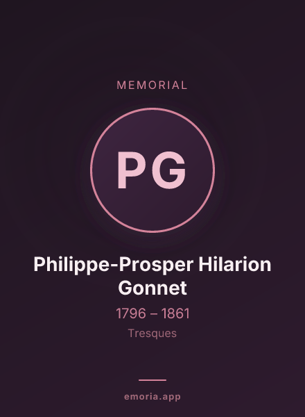 Memorial portrait of Philippe-Prosper Hilarion Gonnet