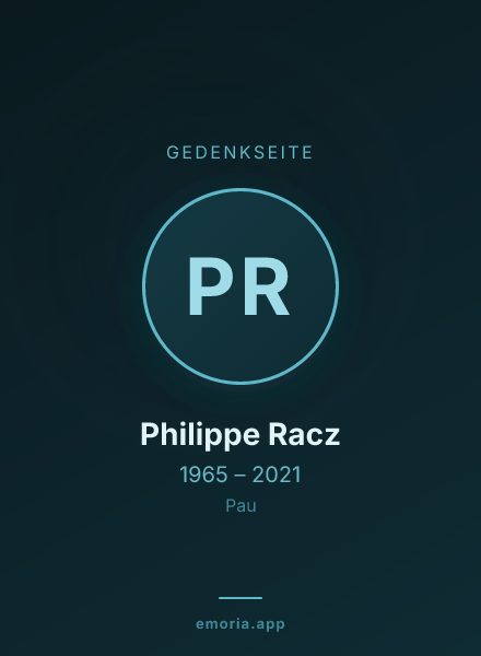 Gedenkportrait von Philippe Racz
