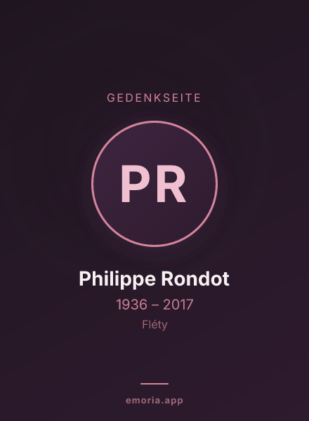 Gedenkportrait von Philippe Rondot
