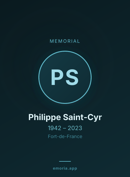 Memorial portrait of Philippe Saint-Cyr