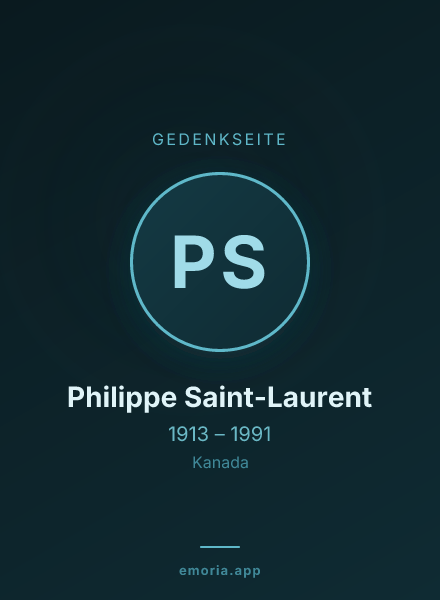 Gedenkportrait von Philippe Saint-Laurent