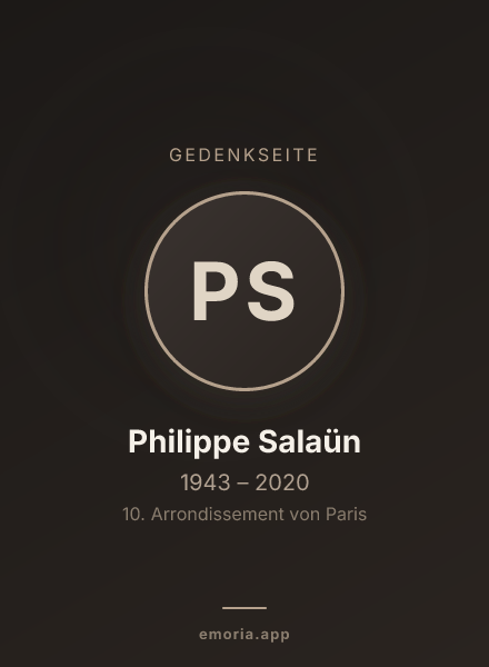 Gedenkportrait von Philippe Salaün