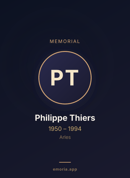 Memorial portrait of Philippe Thiers