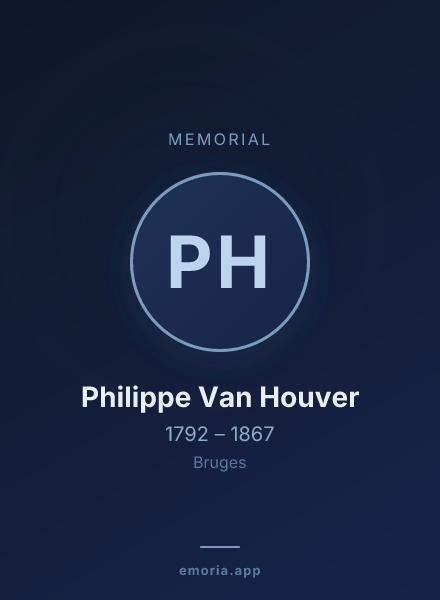Memorial portrait of Philippe Van Houver