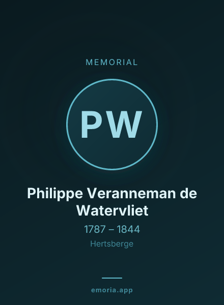 Memorial portrait of Philippe Veranneman de Watervliet