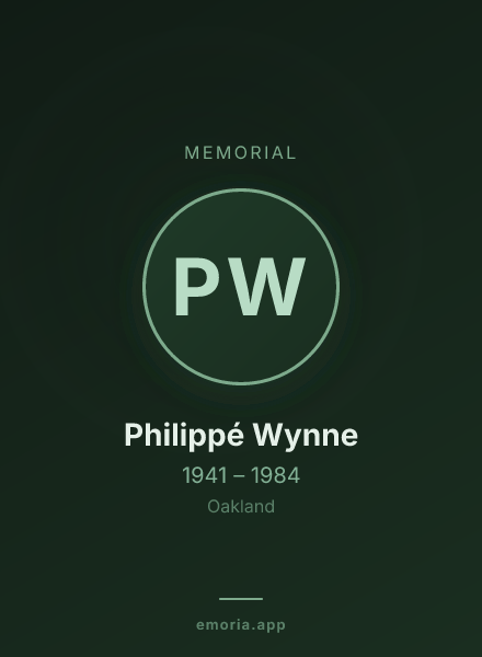 Memorial portrait of Philippé Wynne