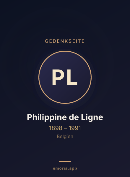 Gedenkportrait von Philippine de Ligne
