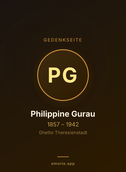 Gedenkportrait von Philippine Gurau