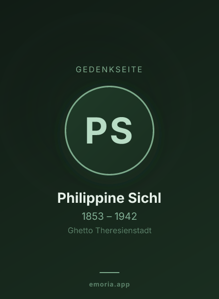 Gedenkportrait von Philippine Sichl