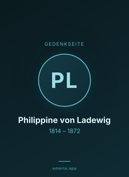 Gedenkportrait von Philippine von Ladewig