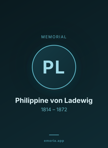 Memorial portrait of Philippine von Ladewig