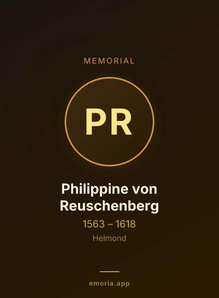 Memorial portrait of Philippine von Reuschenberg