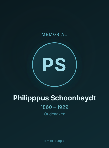 Memorial portrait of Philipppus Schoonheydt