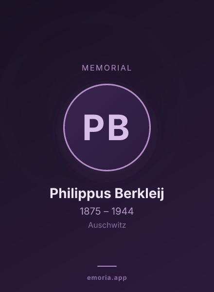 Memorial portrait of Philippus Berkleij