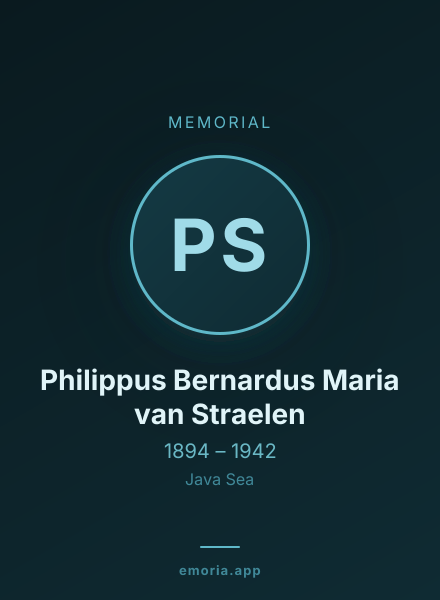 Memorial portrait of Philippus Bernardus Maria van Straelen