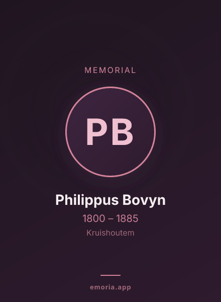 Memorial portrait of Philippus Bovyn