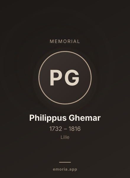 Memorial portrait of Philippus Ghemar