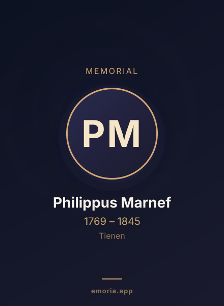Memorial portrait of Philippus Marnef