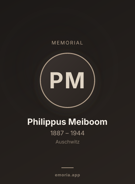 Memorial portrait of Philippus Meiboom