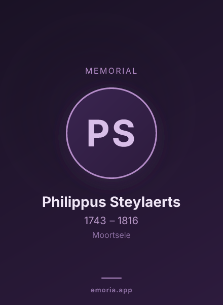 Memorial portrait of Philippus Steylaerts