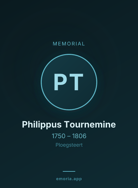 Memorial portrait of Philippus Tournemine