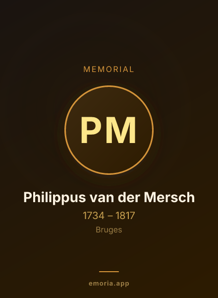 Memorial portrait of Philippus van der Mersch