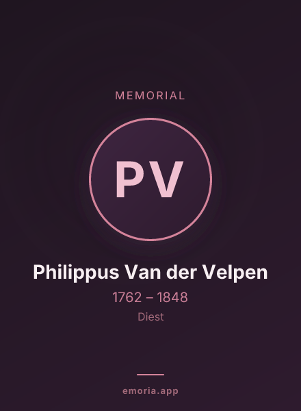 Memorial portrait of Philippus Van der Velpen