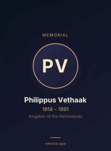 Memorial portrait of Philippus Vethaak