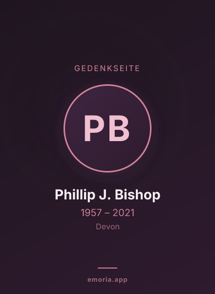 Gedenkportrait von Phillip J. Bishop