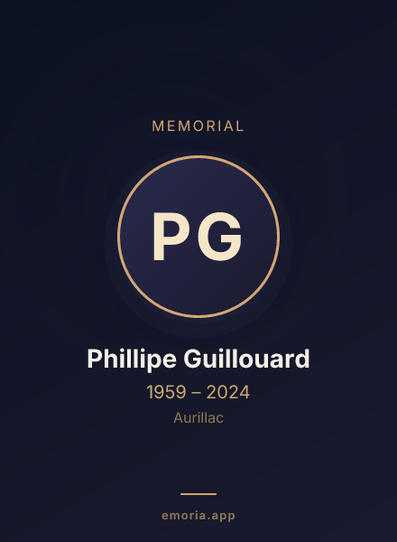 Memorial portrait of Phillipe Guillouard