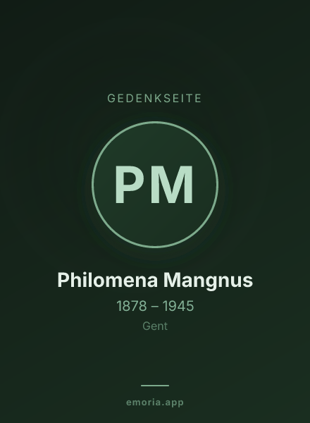 Gedenkportrait von Philomena Mangnus