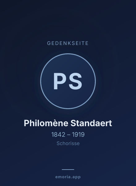 Gedenkportrait von Philomène Standaert