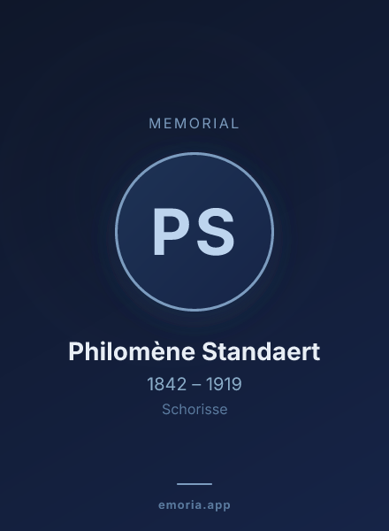 Memorial portrait of Philomène Standaert