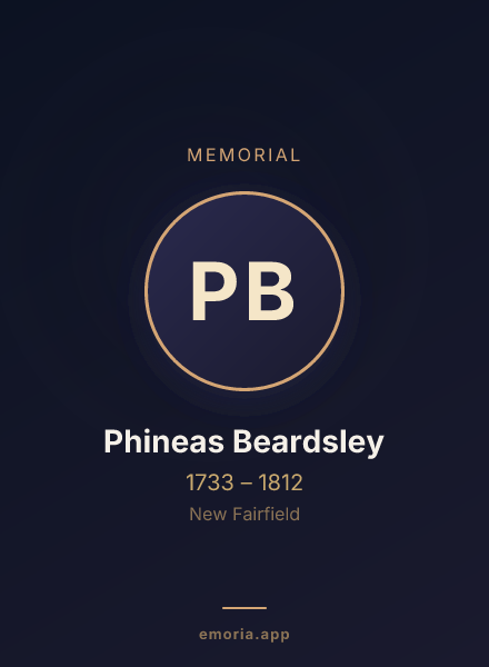 Memorial portrait of Phineas Beardsley