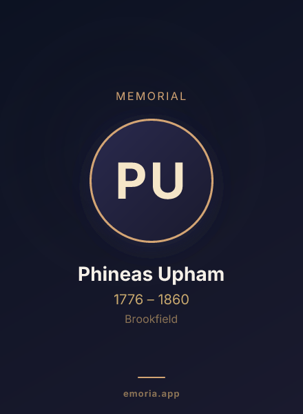 Memorial portrait of Phineas Upham
