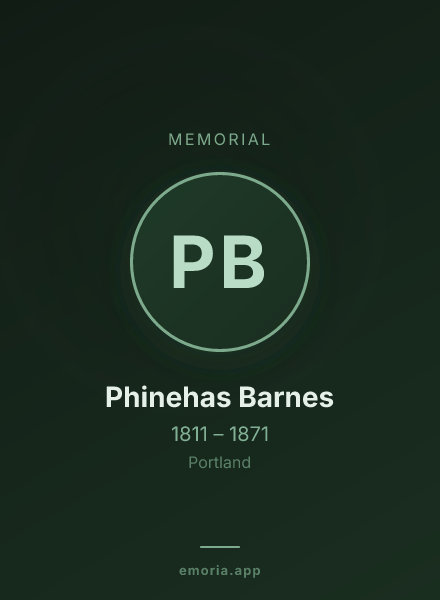 Memorial portrait of Phinehas Barnes