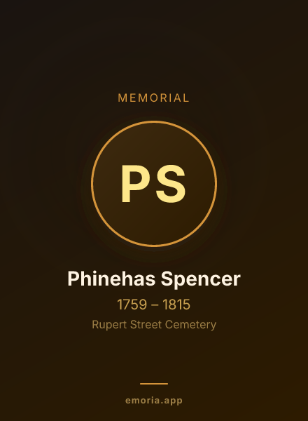 Memorial portrait of Phinehas Spencer