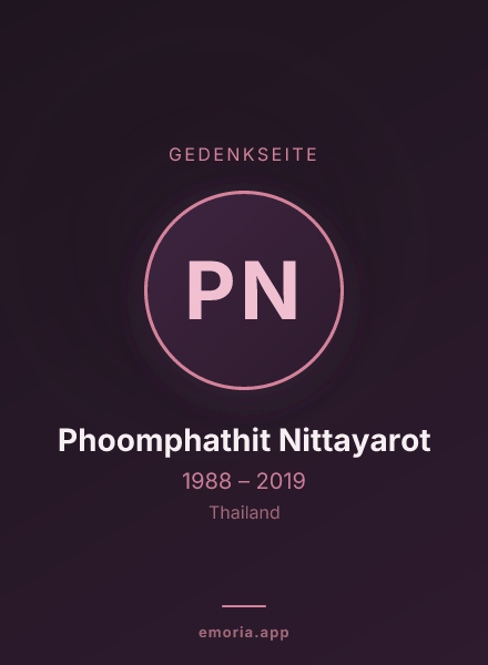 Gedenkportrait von Phoomphathit Nittayarot