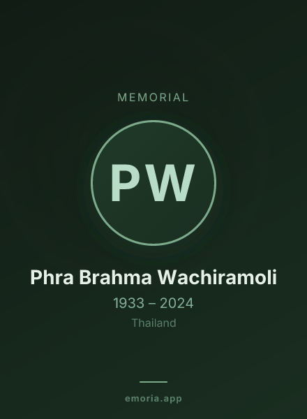 Memorial portrait of Phra Brahma Wachiramoli