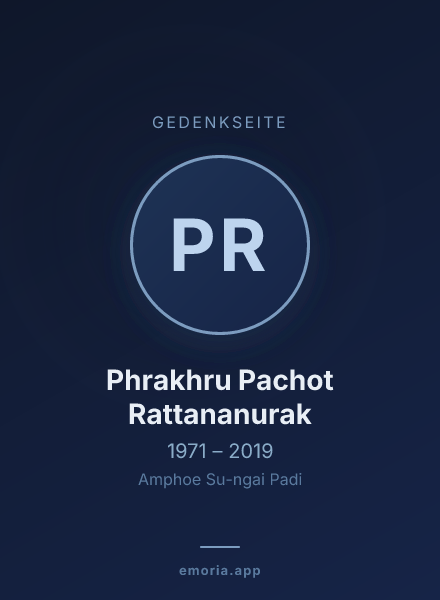 Gedenkportrait von Phrakhru Pachot Rattananurak