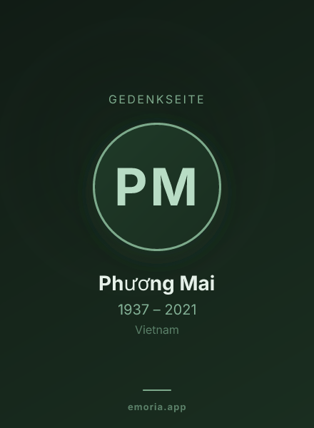 Gedenkportrait von Phương Mai