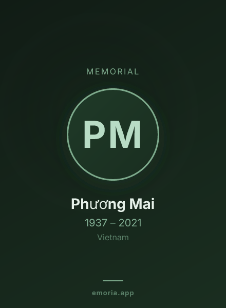 Memorial portrait of Phương Mai