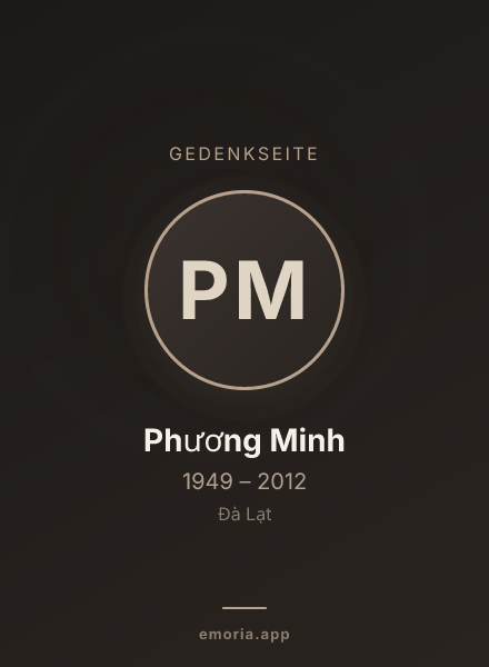 Gedenkportrait von Phương Minh