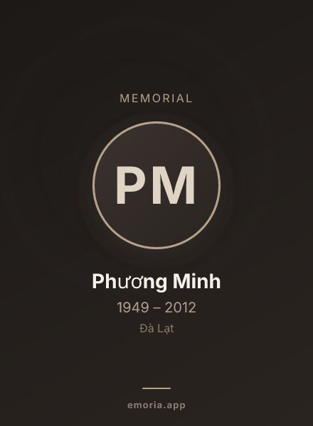 Memorial portrait of Phương Minh