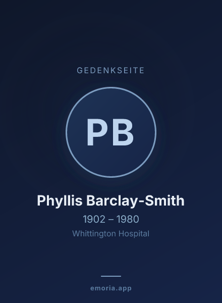Gedenkportrait von Phyllis Barclay-Smith