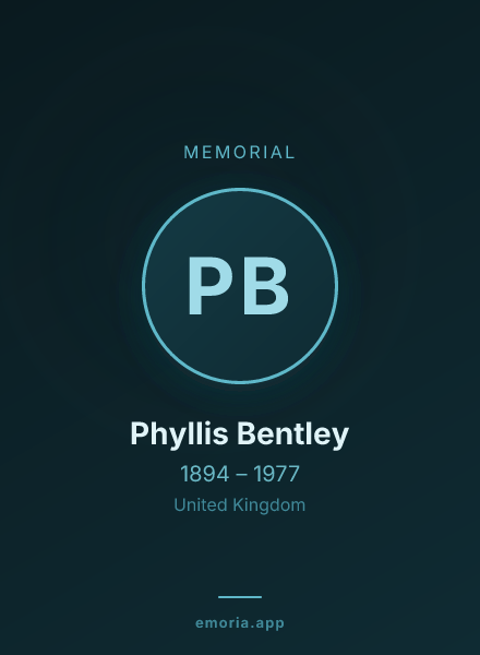 Memorial portrait of Phyllis Bentley
