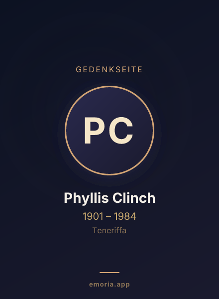 Gedenkportrait von Phyllis Clinch